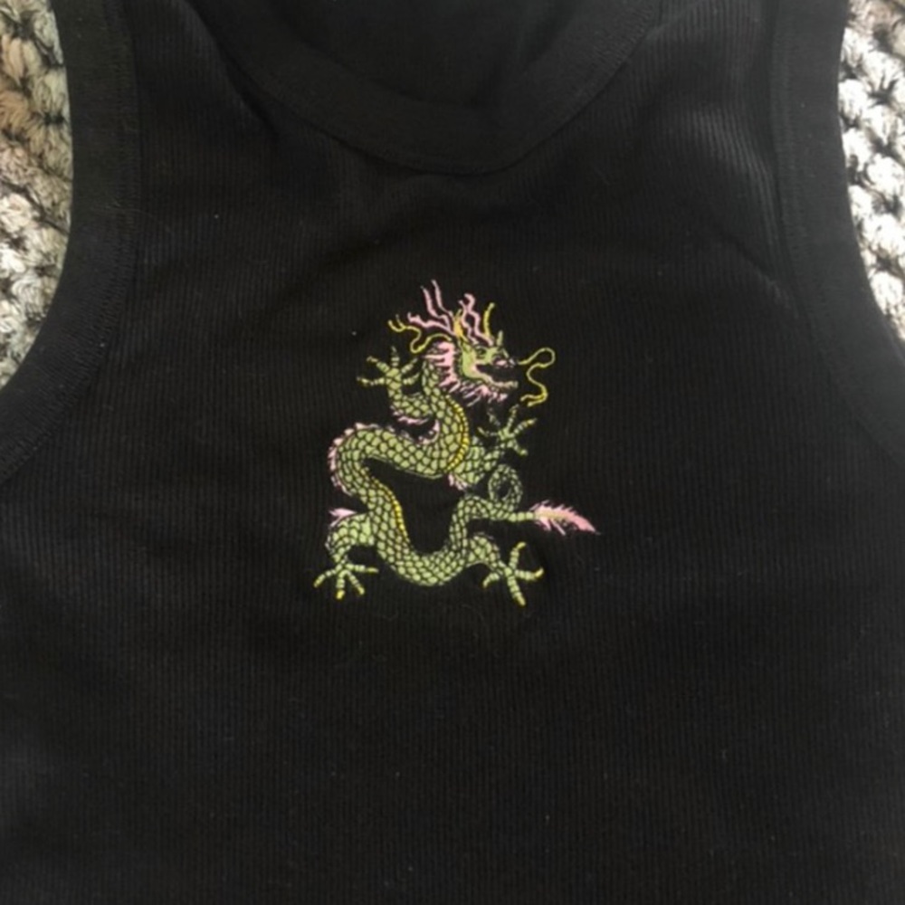 Brandy Melville dragon Connor cropped tank